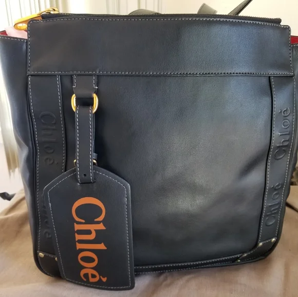 Sale!! Chloe black  eden big like new tote bag - Picture 7 of 16